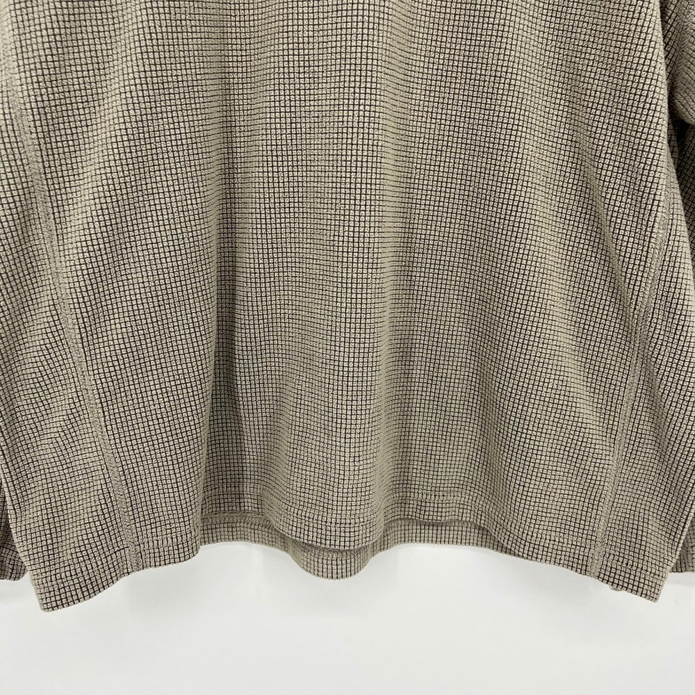 Time Out Indiana University Hoosiers Waffle Knit Sweatshirt Mens Large Taupe Vtg - Picture 9 of 13